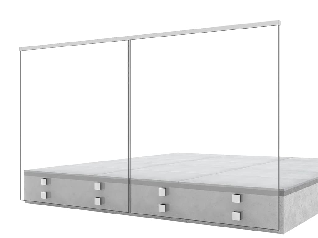 Main courante RP-1410 garde corps terrasse GLASSFIT CC-772